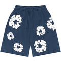 "Flower Shorts" Navy Blue