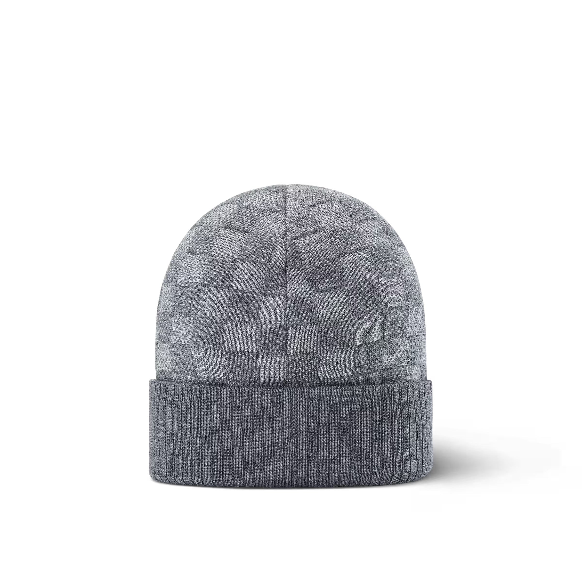 "LV" Beanie Grau