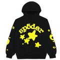"Sp5der-Hoodie" Black and Yellow